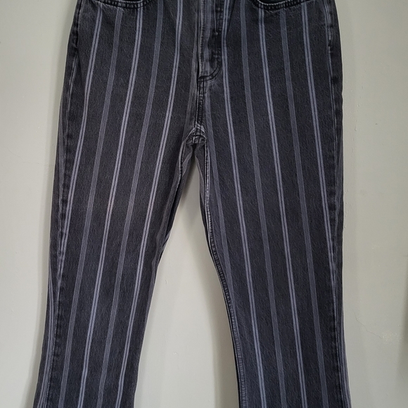 Boyish The Darcy Striped Crop Flare Jeans Anthropologie 27 - Picture 6 of 7